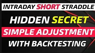 intraday short straddle adjustments | short straddle management |  short straddle with protection