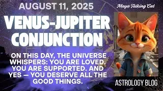 August 11, 2025, Venus & Jupiter Conjunction - once a year window of pure joy