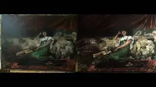 SPANISH WOMAN OIL  RESTORATION AND ENHANCEMENT - BRUSH STROKES FINE ART LLC