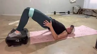 Ultimate Booty Burn With Booty Bands On Vibration Plate