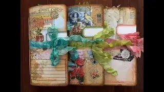 Three traveller’s notebook style journals for the March Tsunami Rose design team