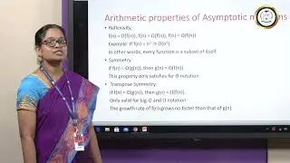 Properties of Asymptotic Notations - Dr Viji Amutha Mary