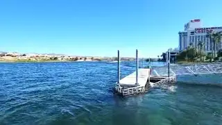 A beautiful day at the Colorado River between Laughlin Nevada and Bullhead City Arizona