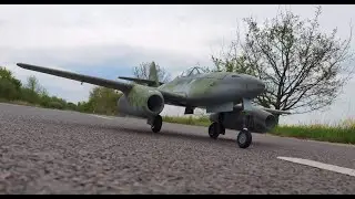Freewing Me 262 V2 with 3D printed mods for cockpit, flap and landing gear