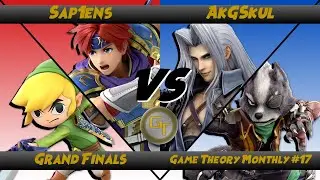 Game Theory 17: Grand Finals - Sap1ens (Roy, Tink, Pichu, Sonic) Vs. AkGSkul (Sephiroth, Wolf, D3)