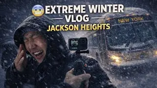 Walking Through a Dangerous Blizzard ❄️ Jackson Heights NYC