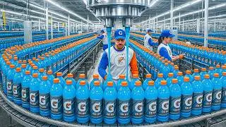 How Billions of Gallons of Gatorade are Poured into Bottles In Factory
