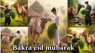 ✌️Bakra eid mubarak with camel ai images kaise generate kare free , eid ul adha trending ai images👌👌