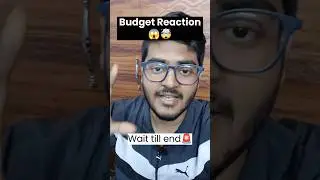 Budget 2026 Reaction 😡 | Worst Budget? Stock Market Shocked! #shorts