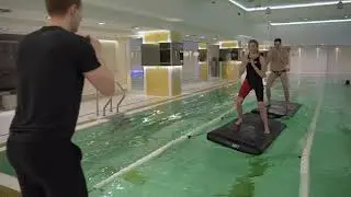 ТРЕНИРОВКИ НА ПЛОТАХ В БАССЕЙНЕ GOLDEN MILE FITNESS & SPA