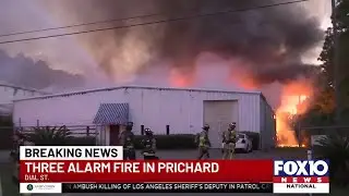 Denny Manufacturing building catches fire