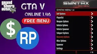 GTA V Online 1.46 New Syntax Mod Menu PC July 2019 + Free Download