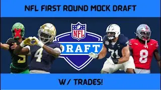 DANTE MOORE BACK TO OREGON?? WHAT HAPPENS?? NFL 1ST ROUND MOCK DRAFT W/ TRADES!