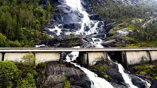 Langfoss Norway 4K | Drone Waterfall🇳🇴