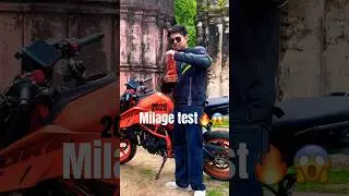 My New Duke 390 Gen3 2025 mileage test & Shocking Result !😱 #shorts #bike #ktm #duke #explore