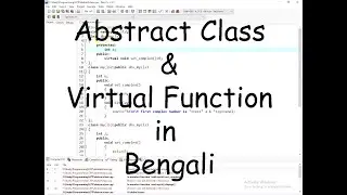 Abstract Class & Virtual Function of C++ in Bengali