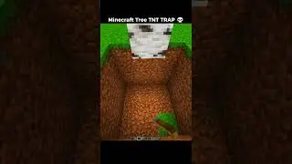 Minecraft Tree TNT Trap 💀☠️ #minecraft #shorts #memes