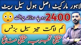 Best Business Idea 2026 | Shah Alam Market Lahore | Earn 2400 PKR Daily