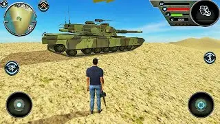 Miami Gangster Crime Hero Army Tank and Helicopter Open World City - Android Gameplay