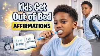 Kids Get Out of Bed Affirmations | Calm Morning Routine for Responsible Kids