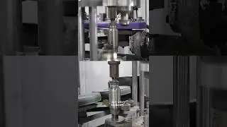 Steel Bottle Flask Automatic Polishing #manufacturing #ZUCHE  #machine #bottleproduction