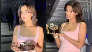 Happy Birthday Sonal Chauhan Birthday Celebration With Media At Hakkasan Restaurant in Mumbai