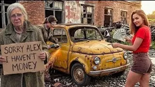 ASMR car restoration fiat 500 n 1961 Helping Grandpa in the village to wake his car from long sleep