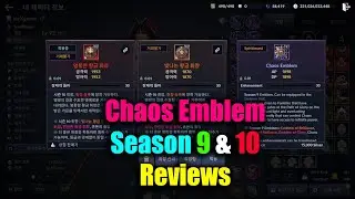 Black Desert Mobile Chaos Emblem Season 9 & 10 Reviews