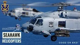 Sikorsky S-70B - Right Choice For Indian Navy? Indian Navy Seahawk Helicopters (Hindi)