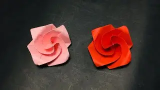 How to Make an Origami ROSE - Easy Paper Flower