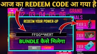 FREE FIRE TODAY POWER UP REDEEM CODE -