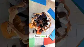 Group yoga | group yoga poses | group yoga performance (practice) | group yoga asanas #shorts #fit