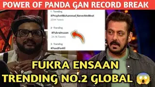 Fukra ensaan bigg record,😱 trending number 2 all India Twitter,🥰 Salman Khan ko laga jhatka