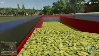 FS19_Hops and Tobacco Harvesting with Ageko IDEAL9T & power Flow Cutter
