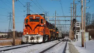 Chasing South Shore Freight AF-11 with an RS5T [HD]