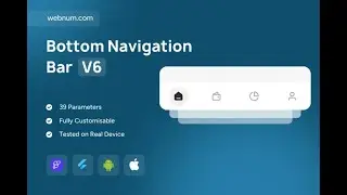 FlutterFlow Bottom Nav Bar Widget 📱 Modern UI 🔥 #flutterflow #navbar #bottom