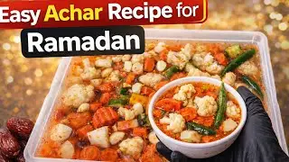 Traditional Homemade Achar | Easy Mixed Vegetable Pickle Recipe