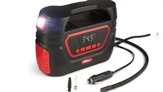 Best Tire Inflator Ever HyperTough Dual Power for Car & Home Review and Sound Test - Skywind007