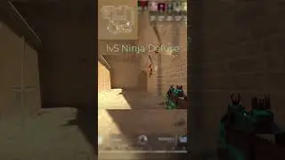 Insane 1v5 Ninja Defuse on Mirage &ndash; No Smoke! #csgo #ninjadefuse #clutch  #cshighlights