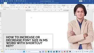 how to Increase or decrease font size in MS Word with shortcut key?