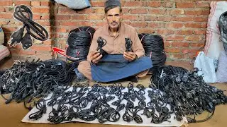 How To Make Computer Wire Cable Plug Are Made In Local Factory Manufacturing Process |