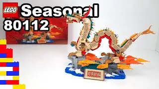 Ein buntes Displayset zum nahenden Neujahr. LEGO&reg; Seasonal 80112 Gl&uuml;cksverhei&szlig;ender Drache [Review]