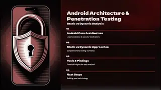 Complete Android Pentesting Guide &ndash; Static vs Dynamic with Tools Explained in English |Cybersecurity
