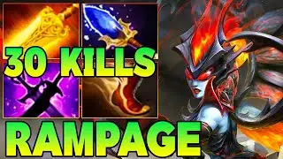 Rampage + 30 Kills QOP Dota 2 Mid Lane Beast Best Queen Of Pain Dota 2 Gameplay Guide Build 7.39