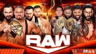 Team Roman Reigns vs Drew McIntyre & The Vision - WWE Raw on Netflix | 27/January/2026