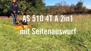 Газонокосилка бензиновая AS-Motor 510 ProClip 4T A 2 in1 мульчирующая
