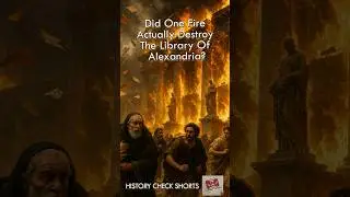 Did ONE Fire Actually Destroy The Library Of Alexandria?  #historyshorts