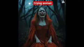crying woman #ghost #scary
