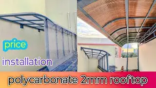 polycarbonate 2mm roofing || how to installation // polycarbonate roofing sheet price