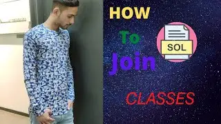 how to join sol classes/ sol classes kaise  attend kre# join live classes #sumit bagdwal #du sol